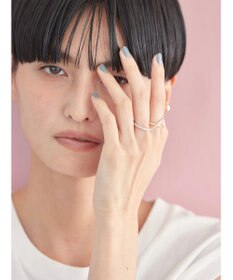 AMERICAN HOLIC オーバーラッピングダブルリング