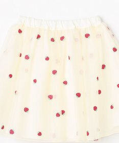 ANY KIDS 【Strawberry Collection】総刺繍 いちごチュールスカート