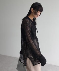 Green Parks ２ＷＡＹリボン付きレースシャツ