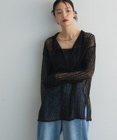 Green Parks ２ＷＡＹリボン付きレースシャツ