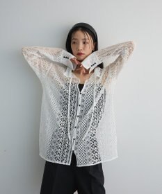 Green Parks ２ＷＡＹリボン付きレースシャツ