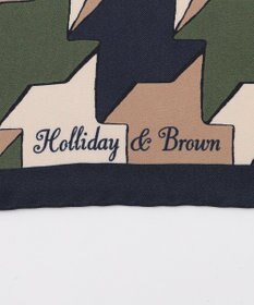 JOSEPH ABBOUD 【イタリア製・Holliday&Brown】ビッグハウンドトゥースプリント スカーフ