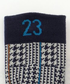 23区GOLF 【MEN】チェック柄レギュラーソックス