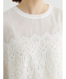 Green Parks ・ＥＬＥＮＣＡＲＥ　ＤＵＥ　ケミカルレースブラウス