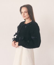 Maison de FLEUR 絆のリボンカーディガン