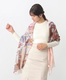 MOONBAT Hanato(ハナト) シルクウールストール クリスマスマーケット／幅60cm