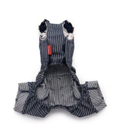 PET PARADISE 犬の服 犬 スヌーピー オーバーオール 【中型犬】 ヒッコリー