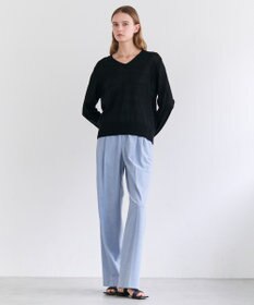 BEIGE， ARSENOPY / コットンドライタッチ Vネックニット