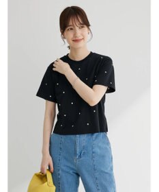 Green Parks ・Ｄｏｕｂｌｅ　Ｆｌａｇｓ　フラワー刺繍Ｔシャツ