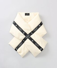 AURORA 【 LANVIN COLLECTION（ランバン コレクション） 】中綿リボン付マフラー(WASH)