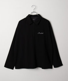 WEGO 【軽量/シワにならない】ドライポリハーフZIPシャツ（LS）