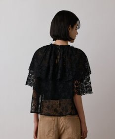 GRACE CONTINENTAL レースケープブラウス