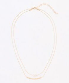 組曲 マテリアルレイヤードショートネックレス