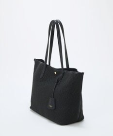 TOPKAPI 【Breath TOPKAPI】レザーコンビ 雑材風 シンプル トートバッグ チャーム付き　A4 / 軽量