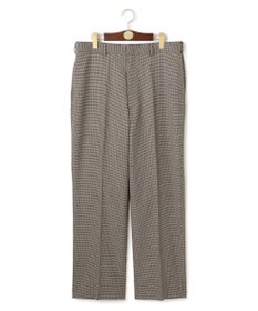 J.PRESS MEN 【J.PRESS ORIGINALS】【UNISEX】Wool Polyester Gunclub Check Piped Stem Nontuck Slacks