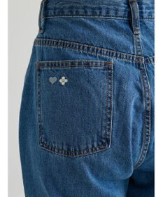 Green Parks ・Ｄｏｕｂｌｅ　Ｆｌａｇｓ　ハナ＆ハート　刺繍デニムパンツ