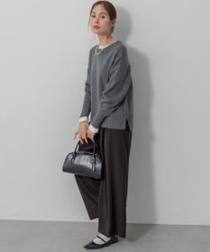 組曲 【加藤ローサさん着用】ラメストライプ ワイドパンツ