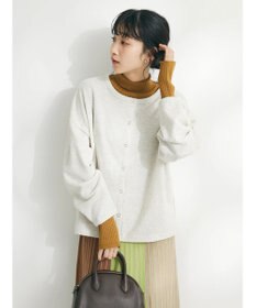 CRAFT STANDARD BOUTIQUE 裏毛リングドットカーディガン