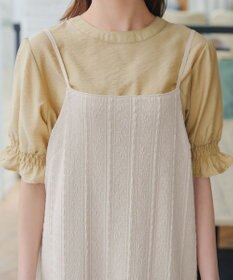 Tiaclasse 【洗える】ストレッチレースキャミワンピース