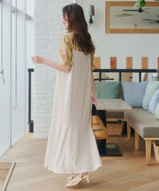 Tiaclasse 【洗える】ストレッチレースキャミワンピース