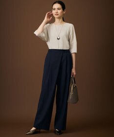 自由区 【SHIHOさん着用・機能性抜群・旬シルエット】ファンクショナルブロード カーブパンツ