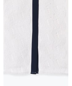 Te chichi フロントレース5分袖ブラウス