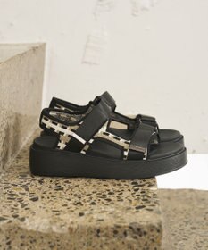 steppi 【洗える】厚底 ストラップサンダル
