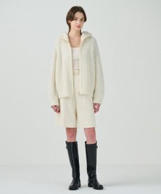 GRACE CONTINENTAL スパンコールニットブルゾン