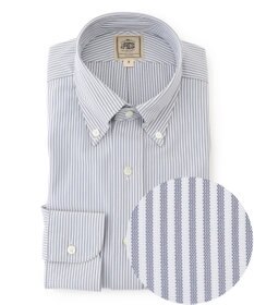 J.PRESS MEN 【接触冷感 / 吸水速乾 / UVカット / 高通気性】【SMART TECH】 ロンドンストライプ ジャージーシャツ