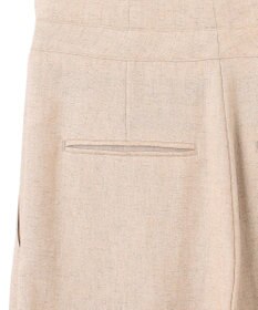 BEIGE， 【洗える】CAROLE / リネンライクラップワイドパンツ