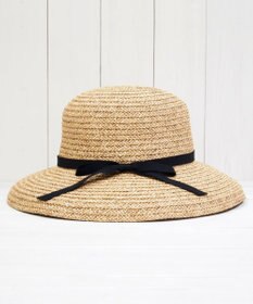 石田製帽 ペーパーブレードミックス　ワイドカサブランカ