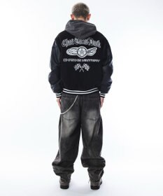 WEGO 【ユニセックス着用ITEM】メルトンワッペンスタジャン