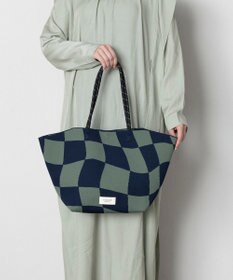 TRICOTE 【軽くて丈夫】FLOW ブロックチェック バッグ