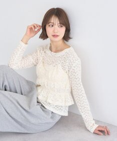 earth music&ecology SET2点カットレースプルオーバー＋ビスチェ