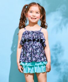 ANY KIDS 花柄×ドット柄 セパレート 水着