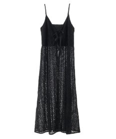 earth music&ecology フラワーレースキャミワンピース