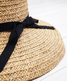 石田製帽 ペーパーブレードミックス　ワイドカサブランカ