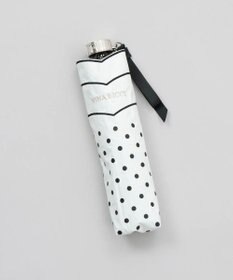 AURORA 【 NINA RICCI（ニナリッチ）】水玉プリント＆ビックスカラップ刺しゅうミニ晴雨兼用傘（折りたたみ）