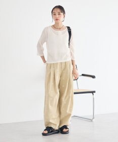 earth music&ecology ギャザークロスサンダル