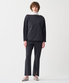 uncrave プリーツリブ スリットパンツ