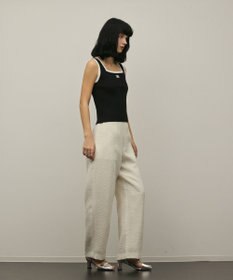 GRACE CONTINENTAL バイカラーリブニットノースリーブ