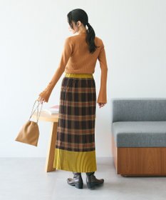 CRAFT STANDARD BOUTIQUE 洗える/とてもち袖フレア釦ボトルネックニットプルオーバー/24AW