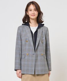 J.PRESS LADIES ANASTASIAトロ ダブル ジャケット グレーチェック系