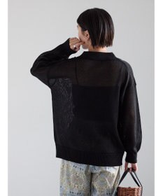 Te chichi メッシュスキッパーポロニット