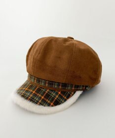 WEGO チェック柄Fスエードキャスケット