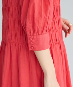 CRAFT STANDARD BOUTIQUE インド製 ハーフスリーブシャーリングワンピース