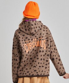 PW CIRCULUS 【WOMEN】SNOW LEOPARD柄フーディー