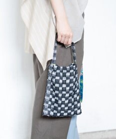 COQ ウォーターチェック リバーシブルミニバッグ B5サイズ