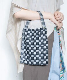 COQ ウォーターチェック リバーシブルミニバッグ B5サイズ