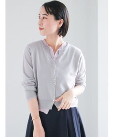 Te chichi 配色レイヤードカーディガン